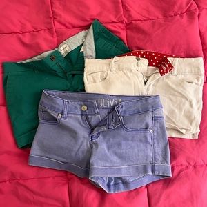 Shorts (delias, and old navy)